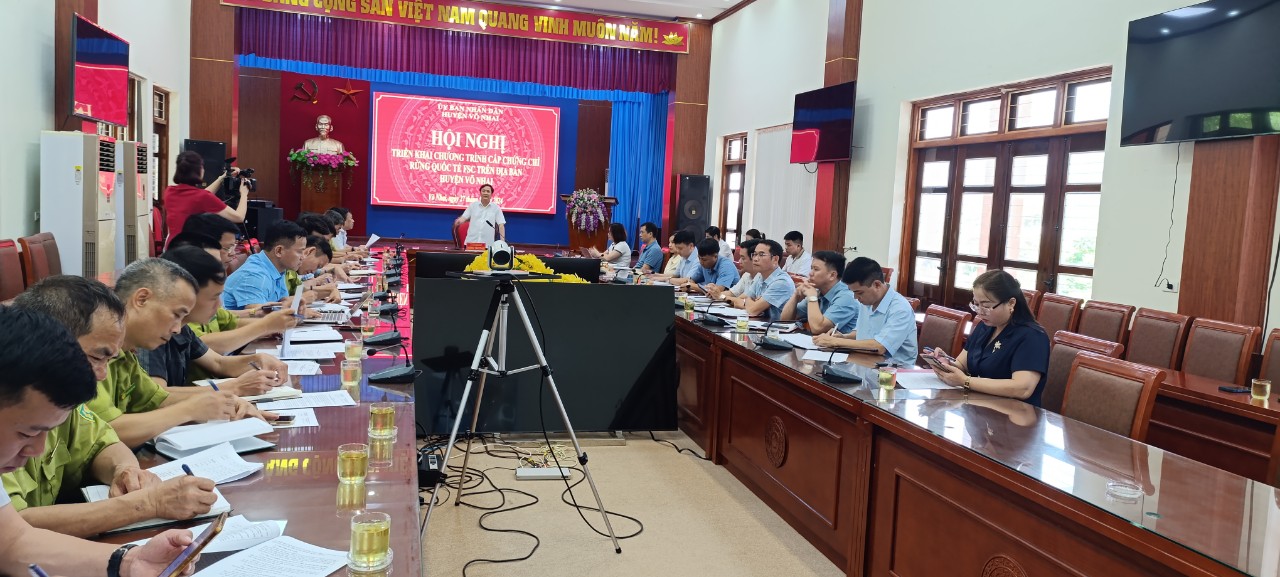 Công ty Dương Hiếu đánh giá chính thức Chương trình quản lý rừng bền vững và cấp chứng chỉ rừng FSC  tại huyện Võ Nhai, tỉnh Thái Nguyên