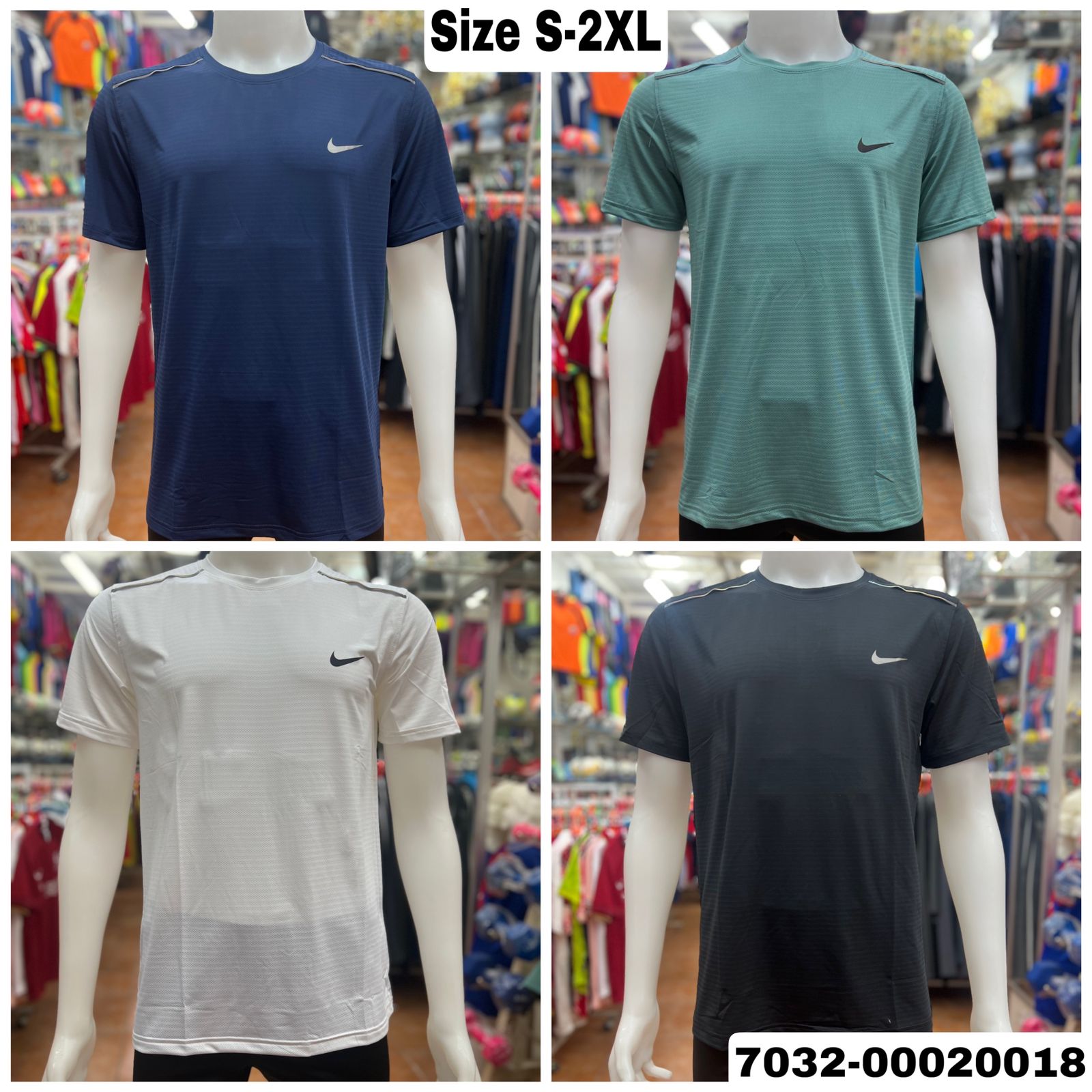 ເສື້ອຜູ້ຊາຍແຂນສັ້ນຄໍມົນ Nike+Das ບົນເບີ