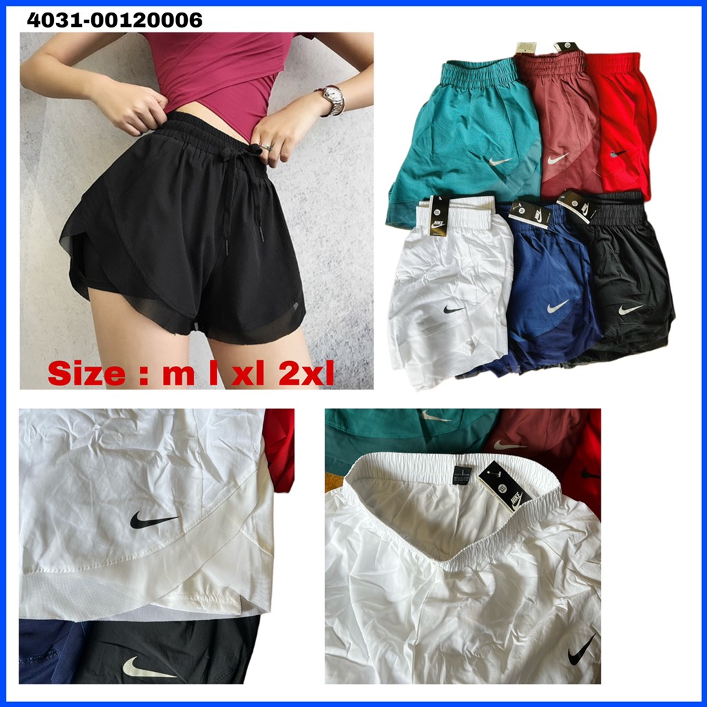 ໂສ້ງຂາສັ້ນຍິງ 2ຊັ້ນ NIKE