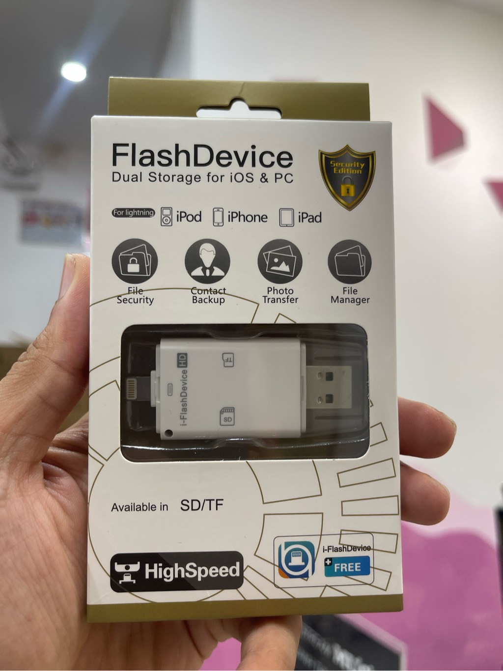 Đầu đọc thẻ nhớ 2in1 i-FlashDevice Dual Storage for IOS & PC