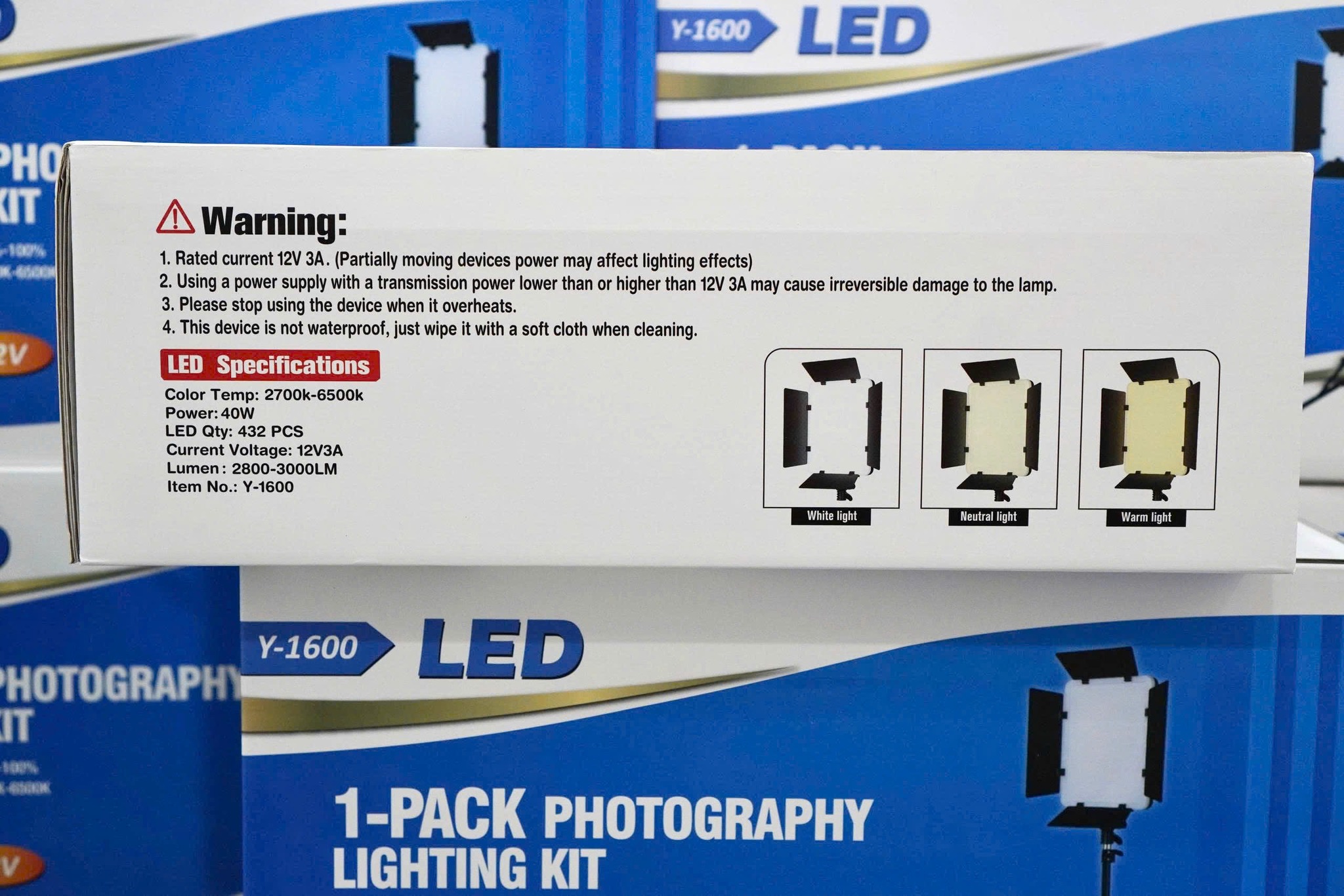 Đèn Led 1 đèn backroud - pack Photography Lighting Kit