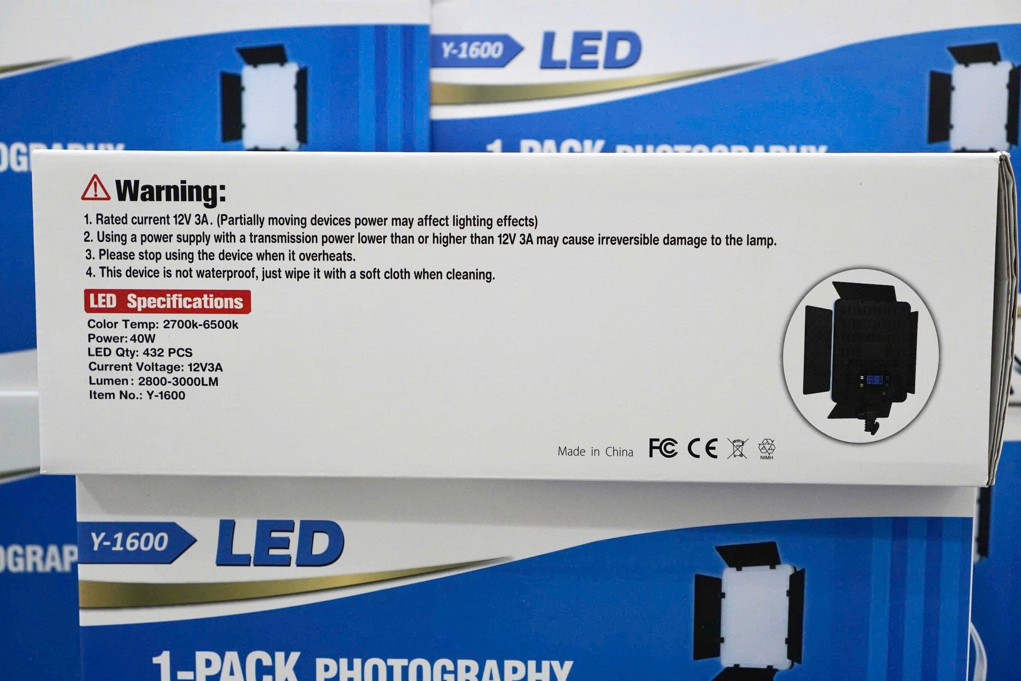 Đèn Led 1 đèn backroud - pack Photography Lighting Kit
