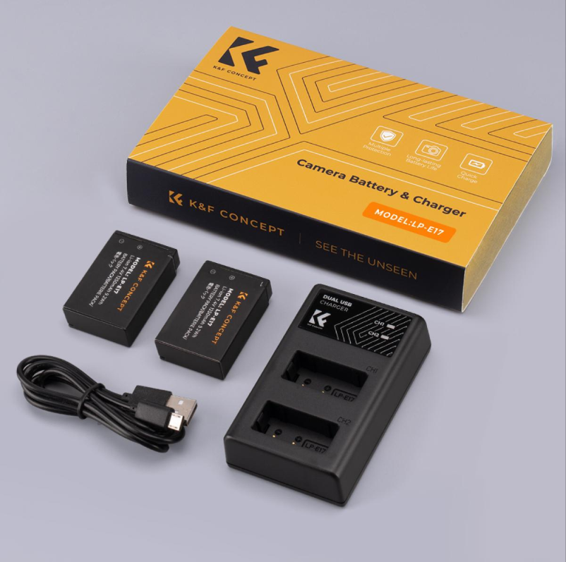 Bộ pin sạc K&F Concept LP-E17 KF28.0014