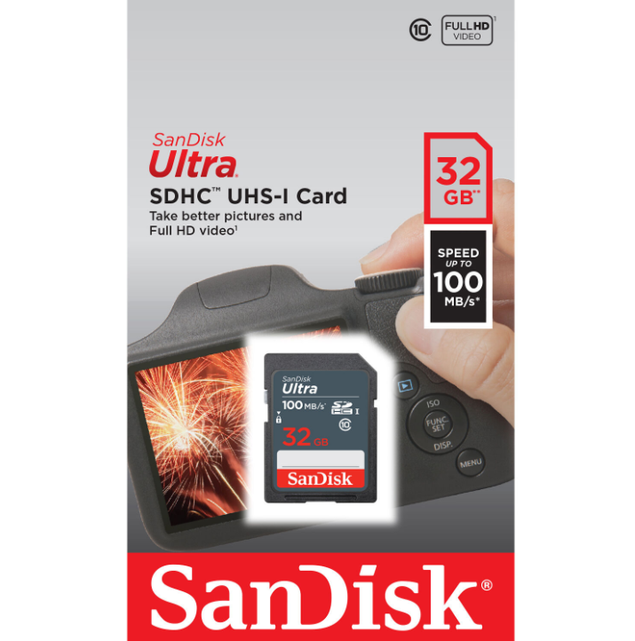 Thẻ nhớ SD 32GB SanDisk Ultra GN3 100 MB/s