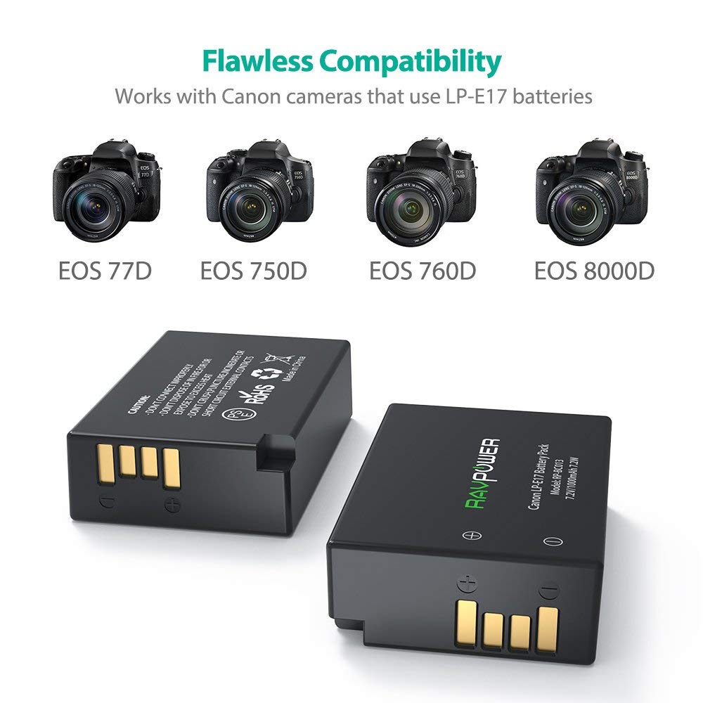 Bộ pin sạc Ravpower for Canon LP-E17