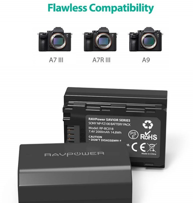 Bộ pin sạc RAVPower NP-FZ100