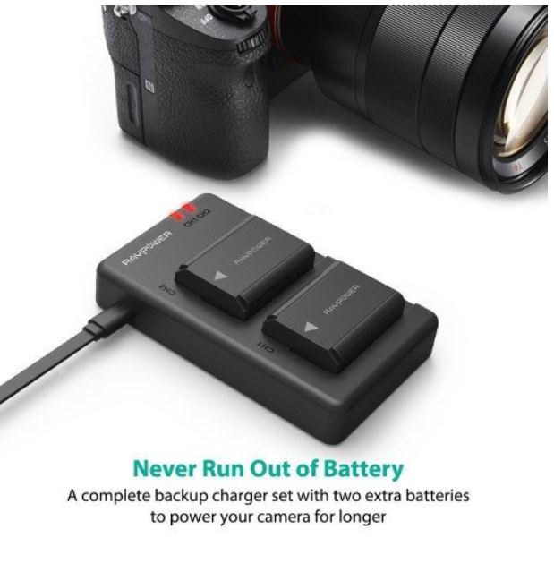 Bộ pin đôi và sạc RAVPower FW-50