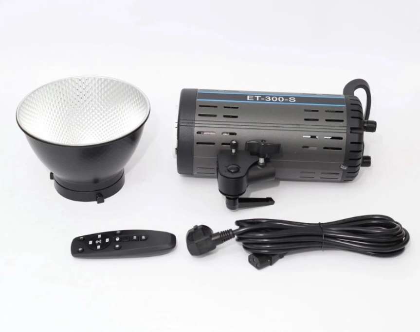 Combo đèn Studio ET-300S + Chân đèn + Softbox cầu 65cm