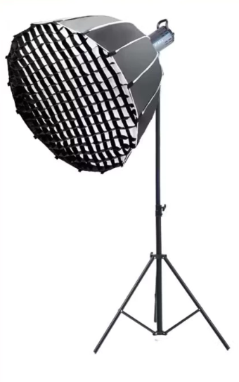 Combo đèn Studio ET-300S + Chân đèn + Softbox Parabolic 90cm tổ ong