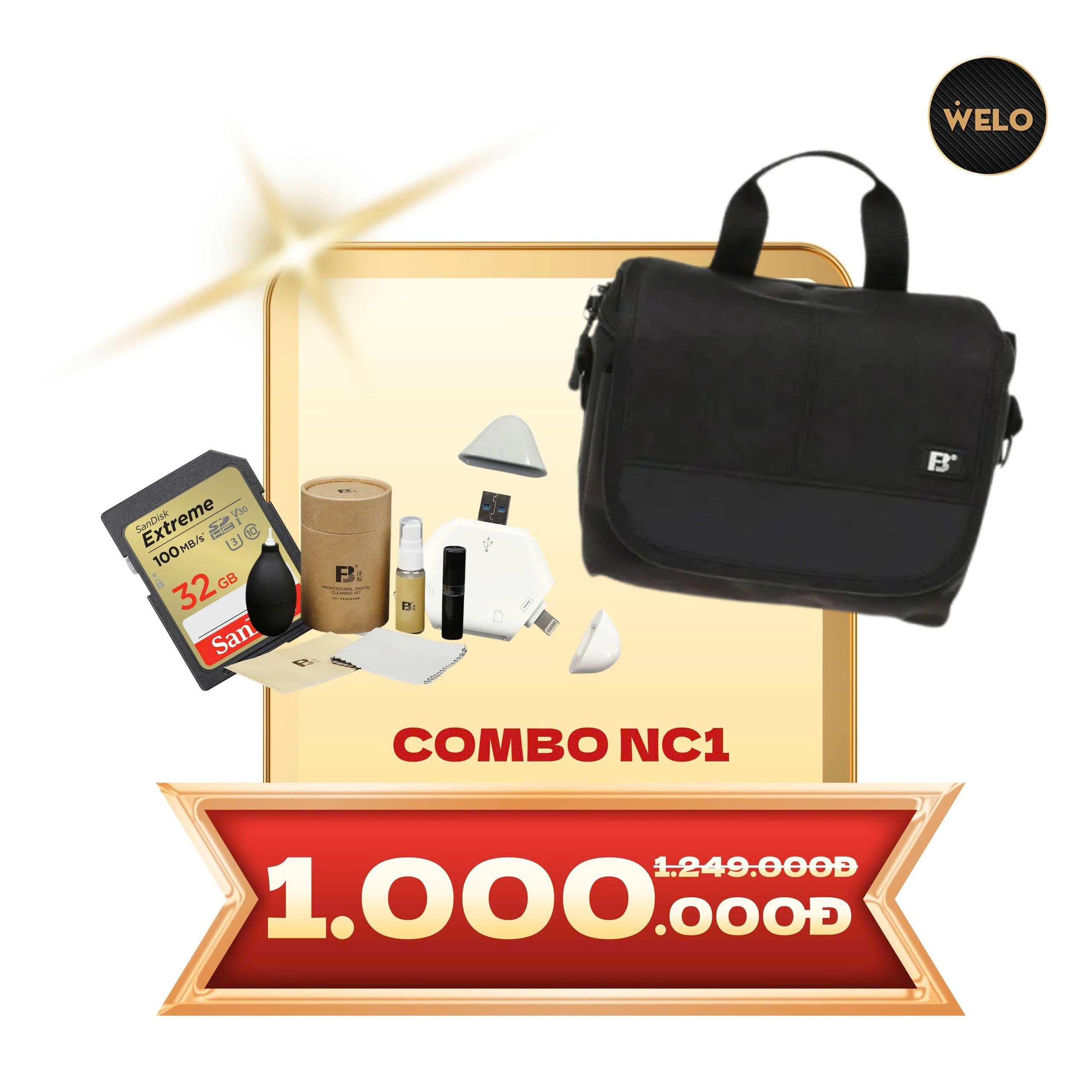 Combo Phụ Kiện Máy Máy Ảnh (Nâng cấp)