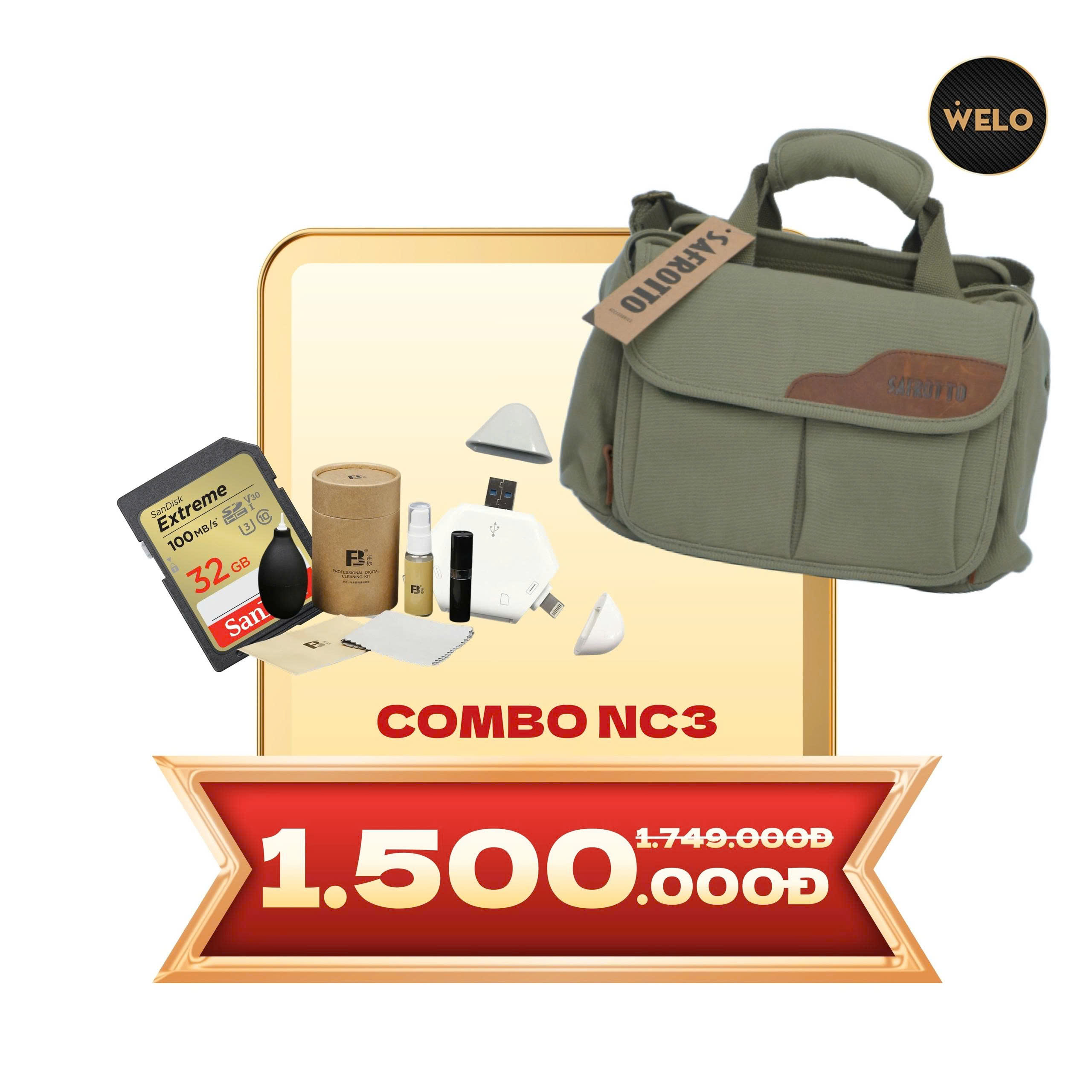 Combo Phụ Kiện Máy Máy Ảnh (Nâng cấp)