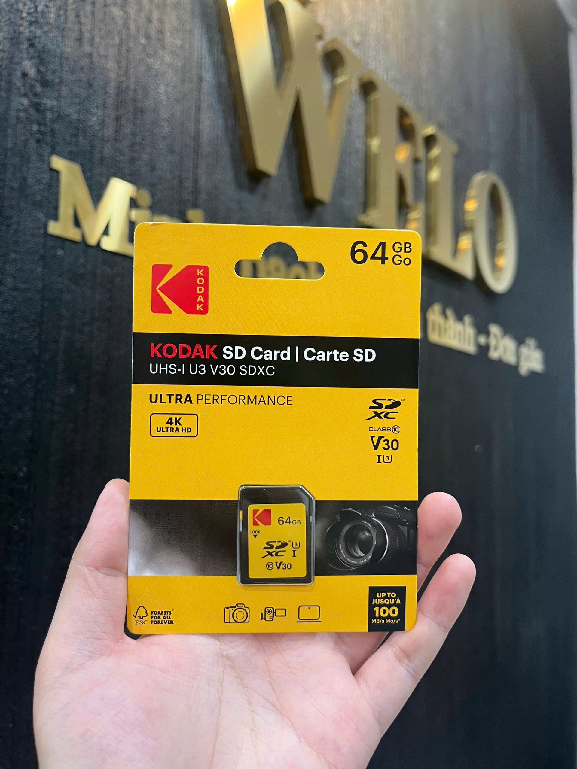 Thẻ nhớ SD Kodak 64GB Class 10 V30