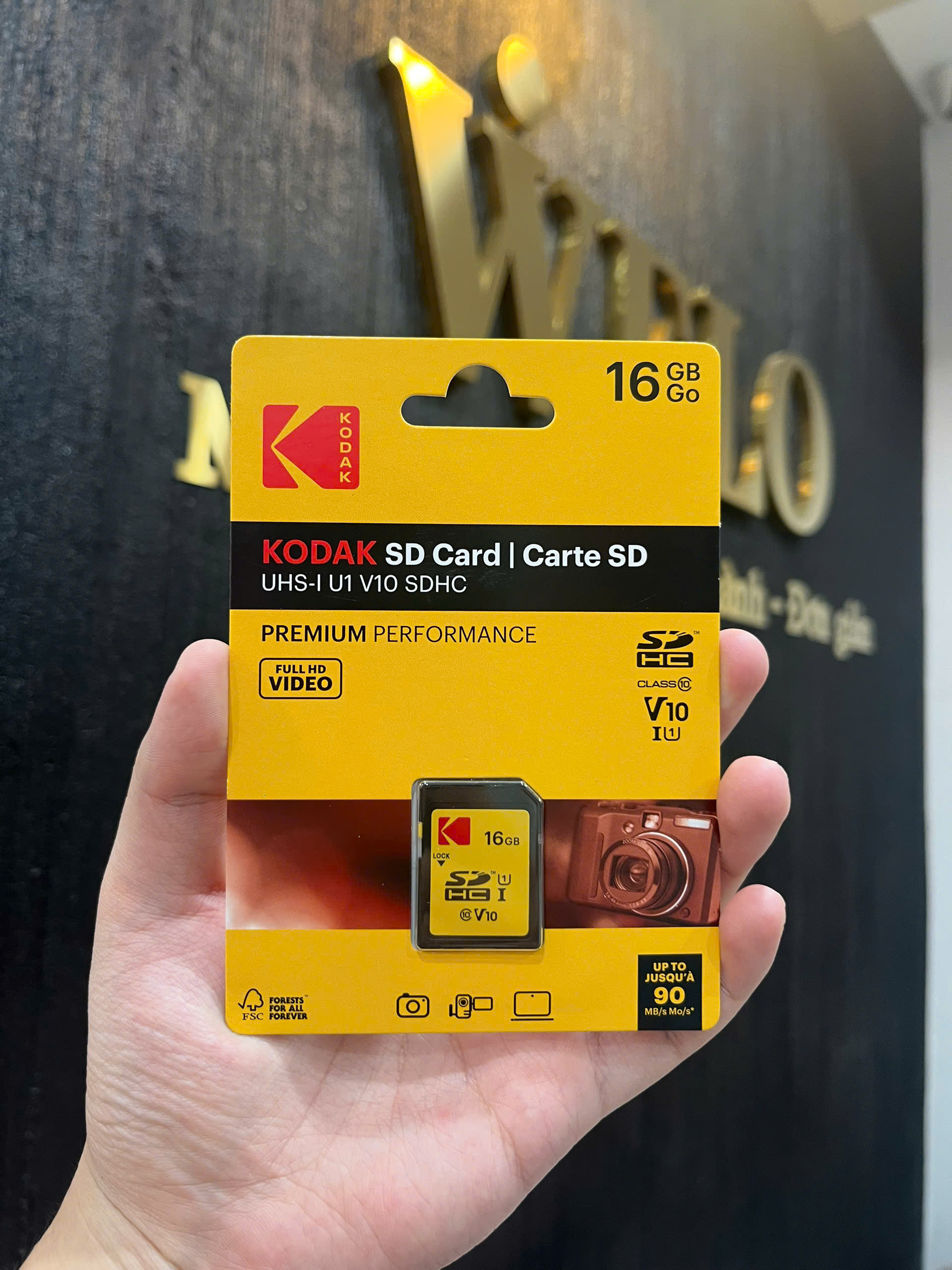 Thẻ nhớ SD Kodak 16GB Class 10 V30