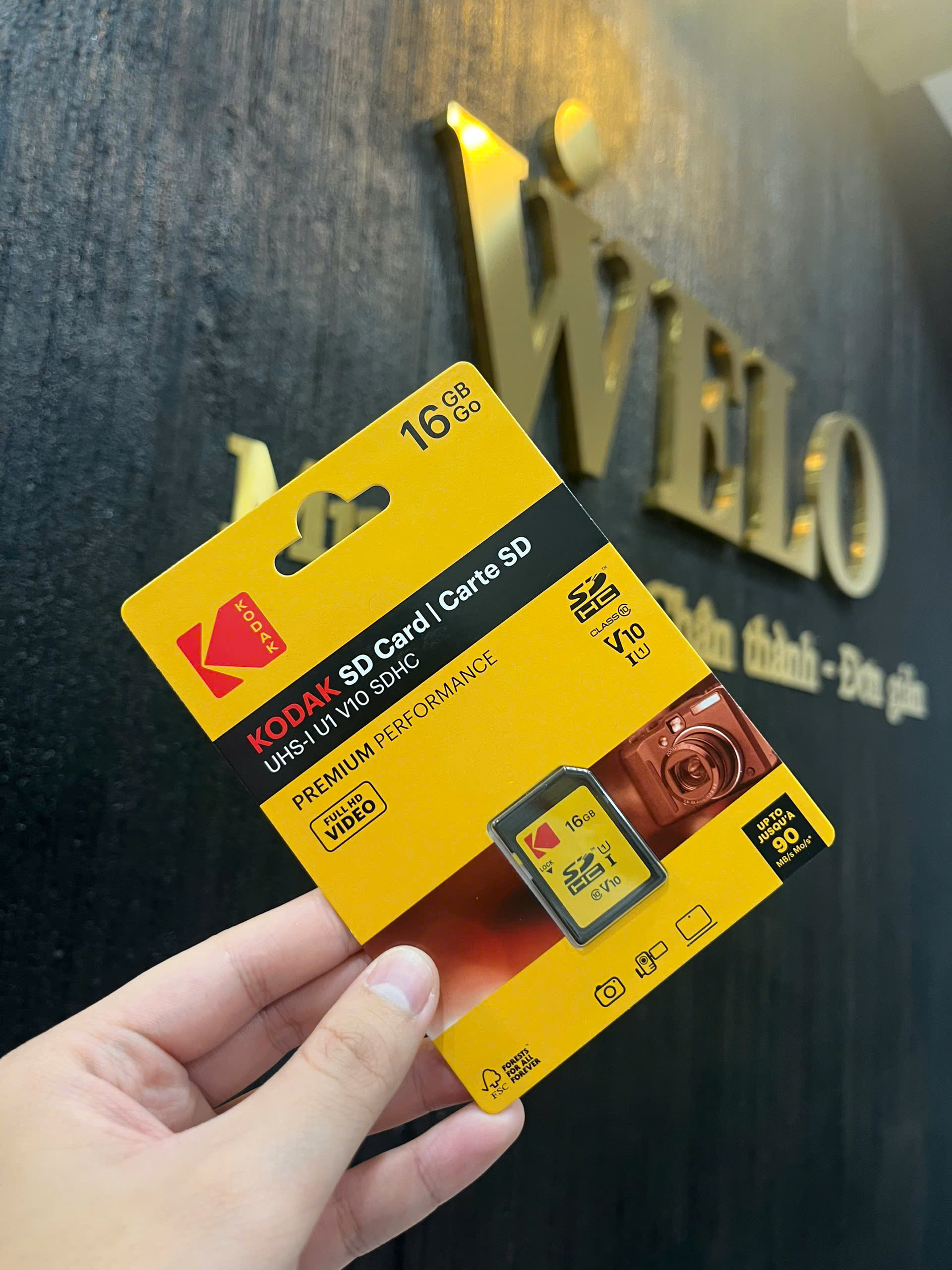 Thẻ nhớ SD Kodak 16GB Class 10 V30