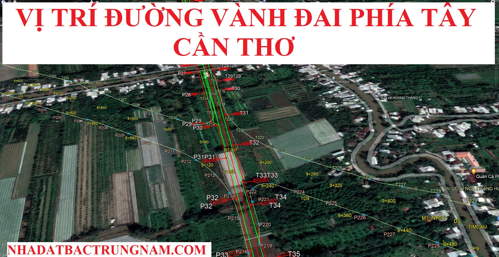 Vị trí Đường Vành Đai Phía Tây Thành Phố Cần Thơ giải phóng mặt bằng