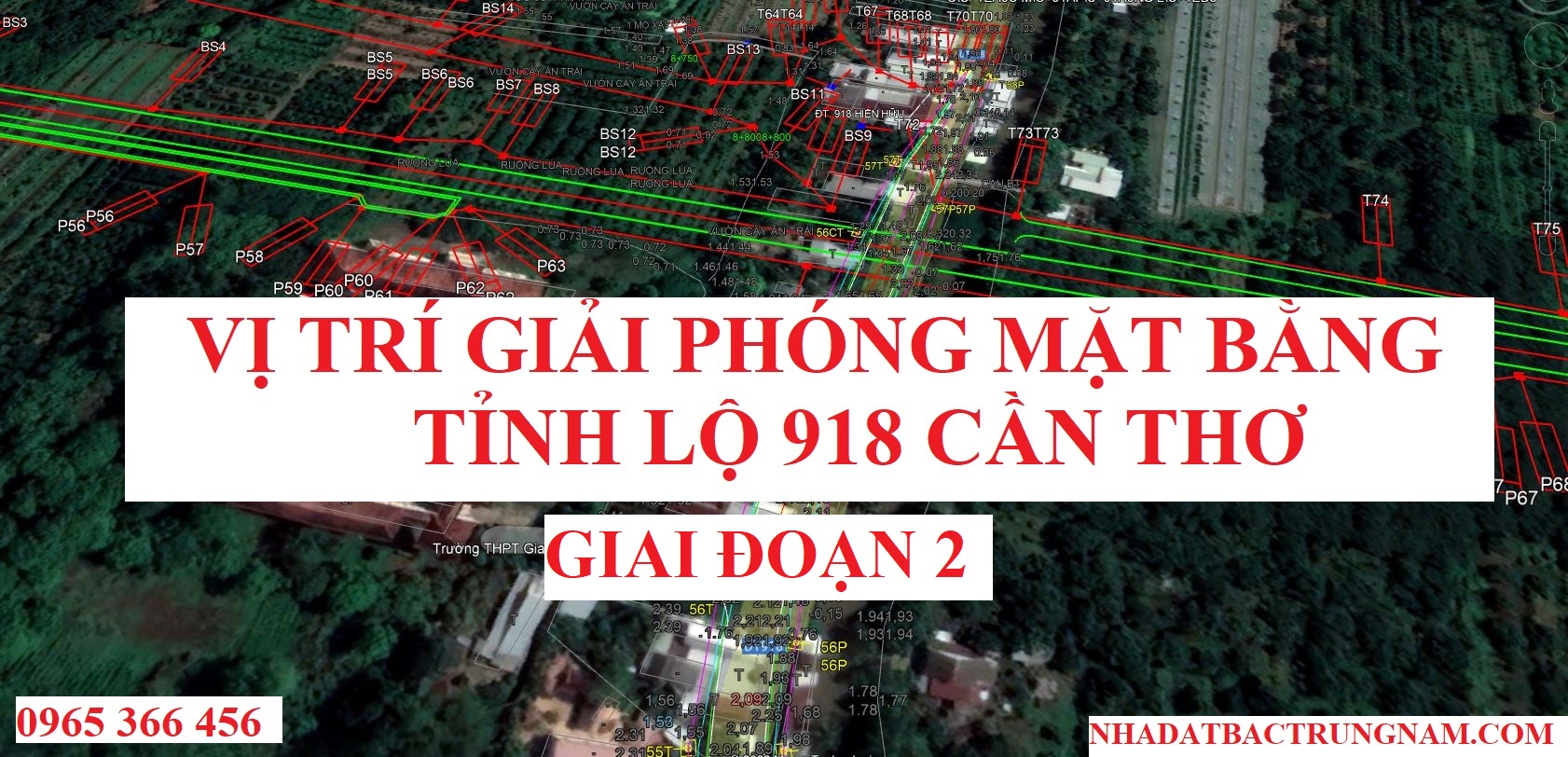 Vị trí giải phóng mặt bằng đường tỉnh lộ 918 Cần Thơ giai đoạn 2 từ Vành Đai Phía Tây đến Võ Văn Kiệt