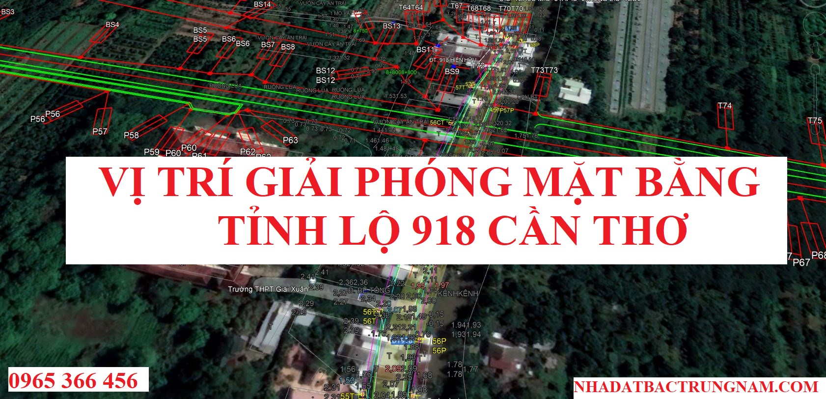 Vị trí giải phóng mặt bằng đường tỉnh lộ 918 Cần Thơ , Sơ đồ đường tỉnh lộ 918 đoạn quận Phong Điền