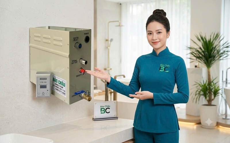 Máy xông hơi spa đà lạt