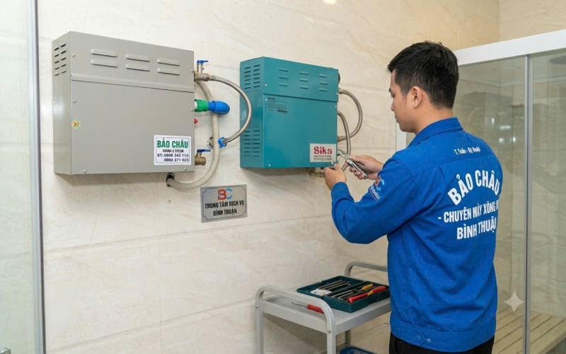 Sửa máy xông hơi bình thuận