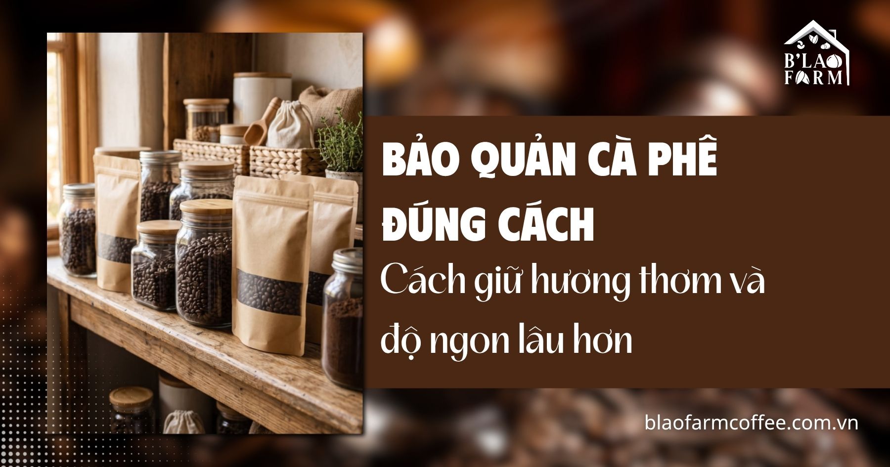 Bảo quản cà phê đúng cách: Cách giữ hương thơm và độ ngon lâu hơn