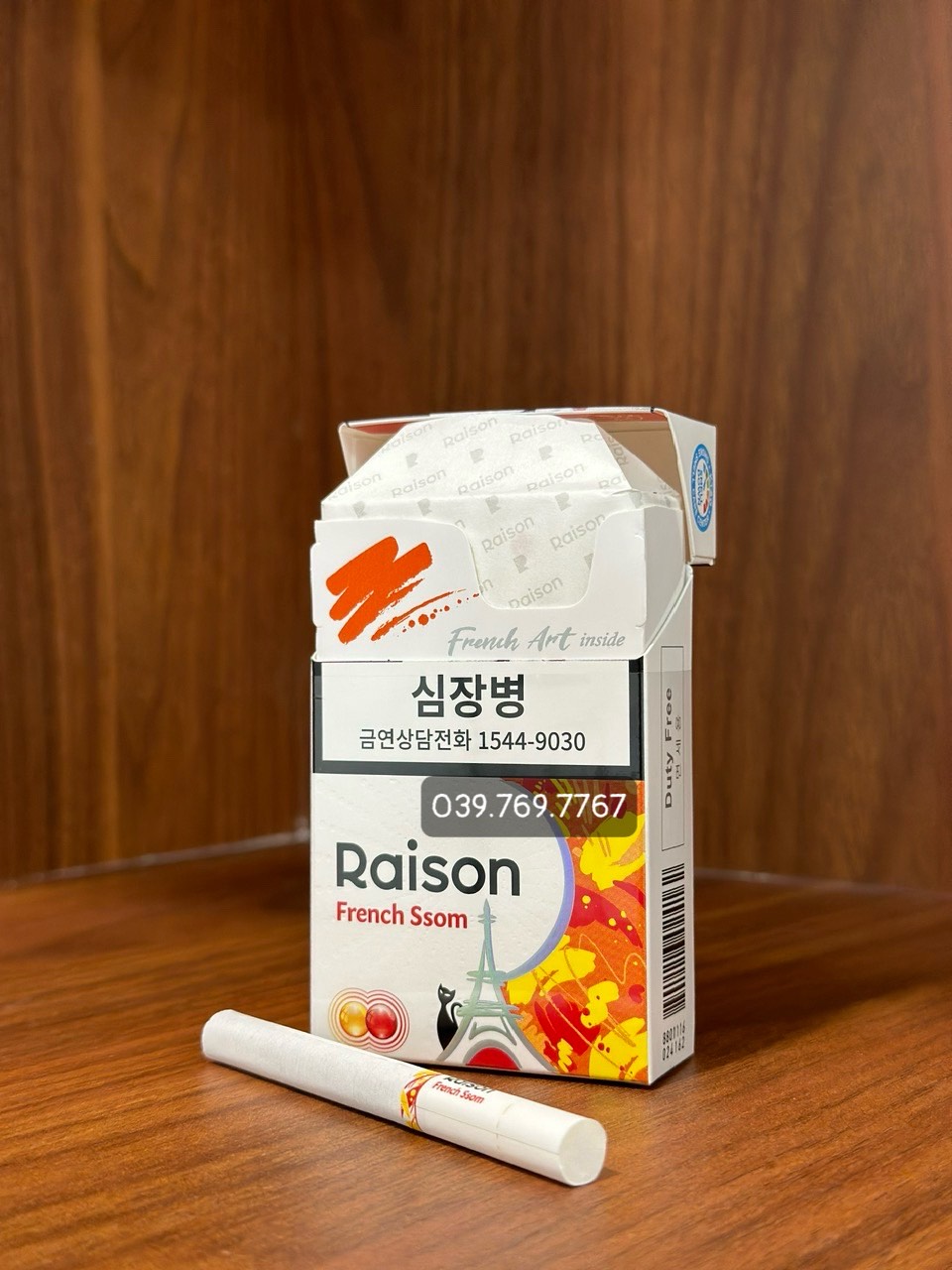 Thuốc lá Raison French Ssom, Raison French Ssom, Raison French Ssom Hàn Quốc, Thuốc lá Raison Hàn Quốc, Raison, Raison Hàn Quốc, Raison Bưởi Mật Ong, thuốc lá xách tay Hàn Quốc, Raison con mèo, thuốc lá con mèo đen