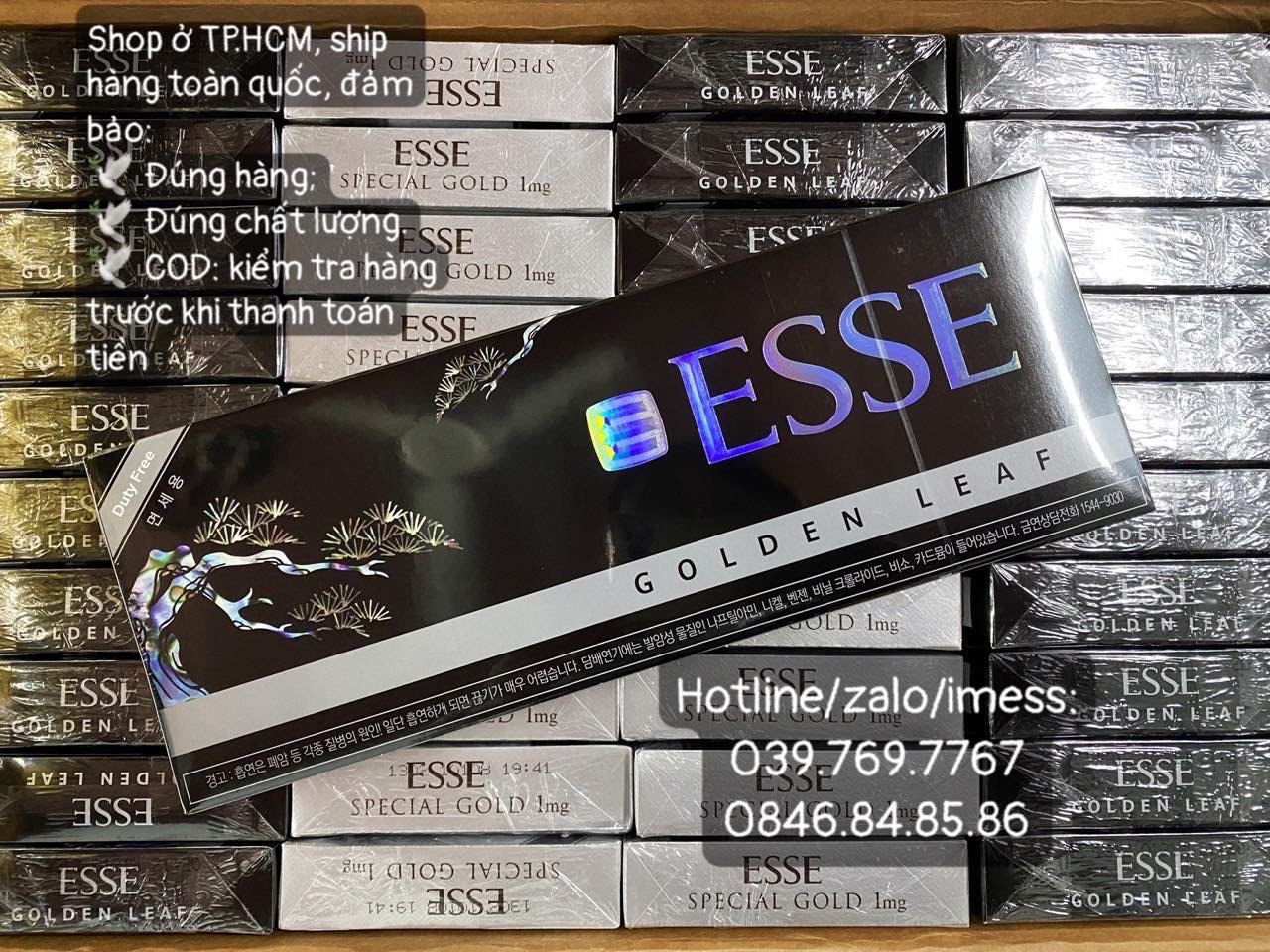 Essa Golden Lab Thuốc lá Esse Golden Leaf Đen | Thuoclangoaixachtay.com