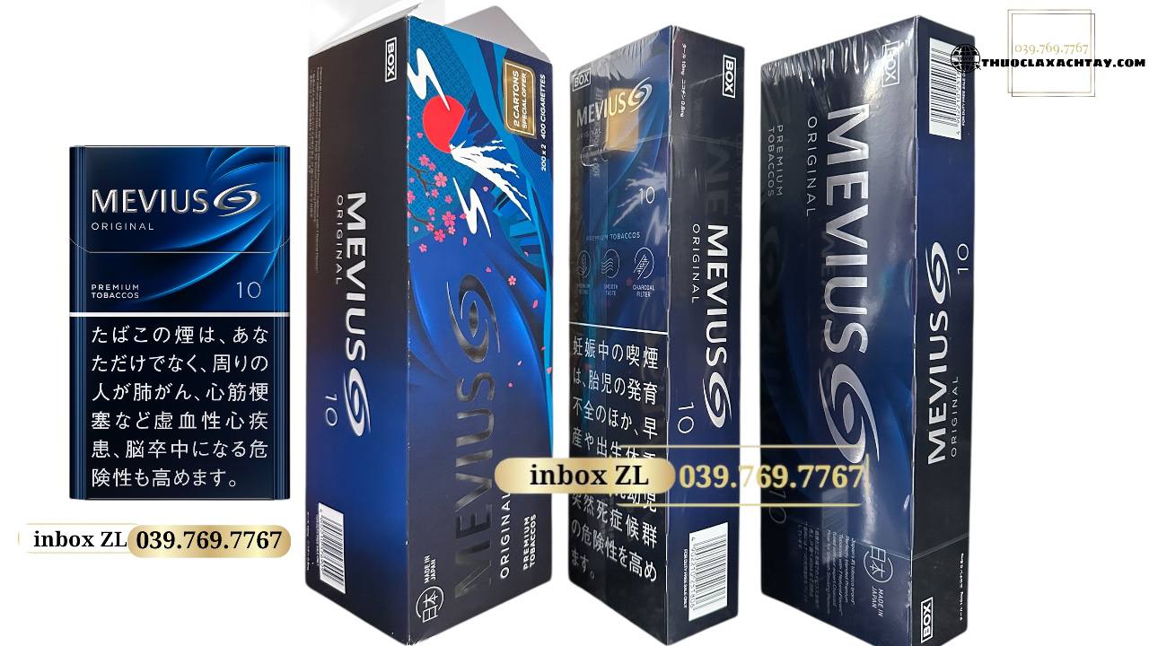 Thuốc lá Mevius 10 Original cây đôi, Thuốc lá Mevius số 10, Thuốc lá Mevius Original, Thuốc lá Mevius xanh số 10, thuốc lá Mevius chính hang,  Thuốc lá Nhật Bản, Thuốc lá Mevius ngoại, thuốc lá cây đôi, thuốc lá Mevius nội địa Nhật Bản, Thuốc lá Mevius