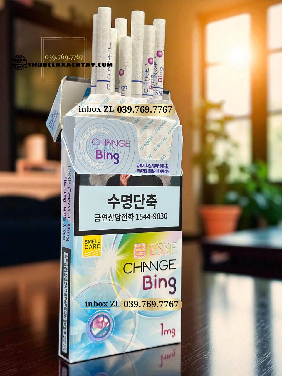 Thuốc lá Esse Change Bing 1mg, Esse Change Bing, thuốc lá Esse Bing, Esse Bing,  thuốc lá Esse, Thuốc lá Esse bấm, thuốc lá Esse bạc hà, thuốc lá Esse chính hãng, thuốc lá Esse nhẹ, thuốc lá Esse điếu dài nhỏ, Esse Duty free, thuốc lá Esse Hàn Quốc, Esse