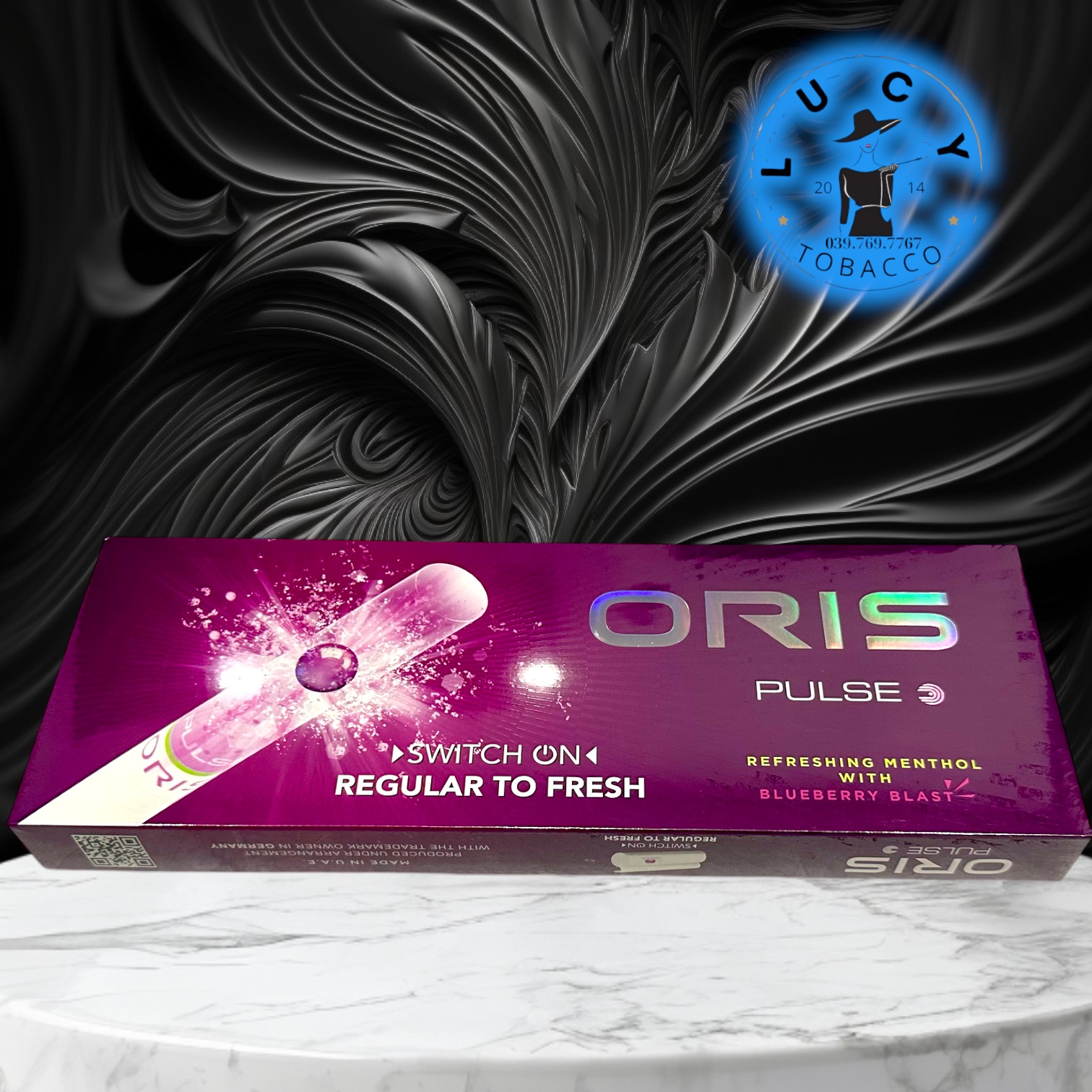 Thuốc lá Oris Purple Refreshing Menthol with Blueberry Blast Super Slims, thuốc lá Oris Purple BlueBerry Blast, Oris việt quất bạc hà chính hãng, Thuốc lá Oris siêu mỏng vị trái cây, Hương vị việt quất, Oris Super Slims Oris bạc hà tươi mát,