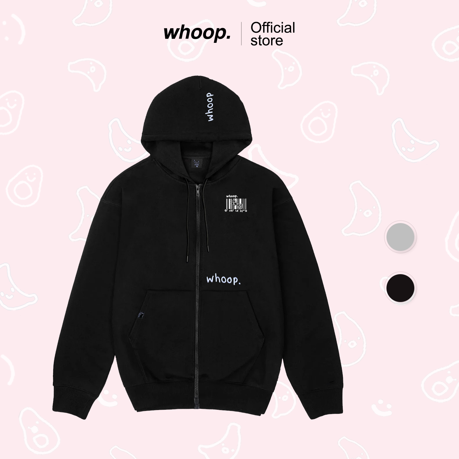 Áo Hoodie Zipper WHOOP.