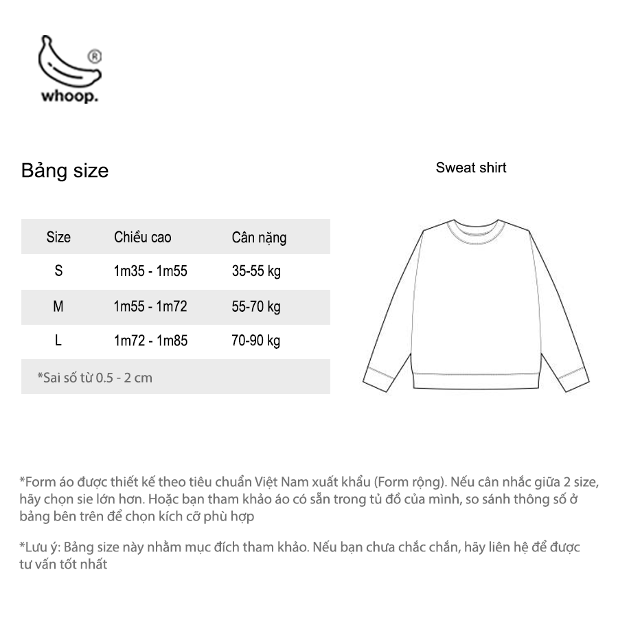 Áo Sweater WHOOP. “Melem Limited”