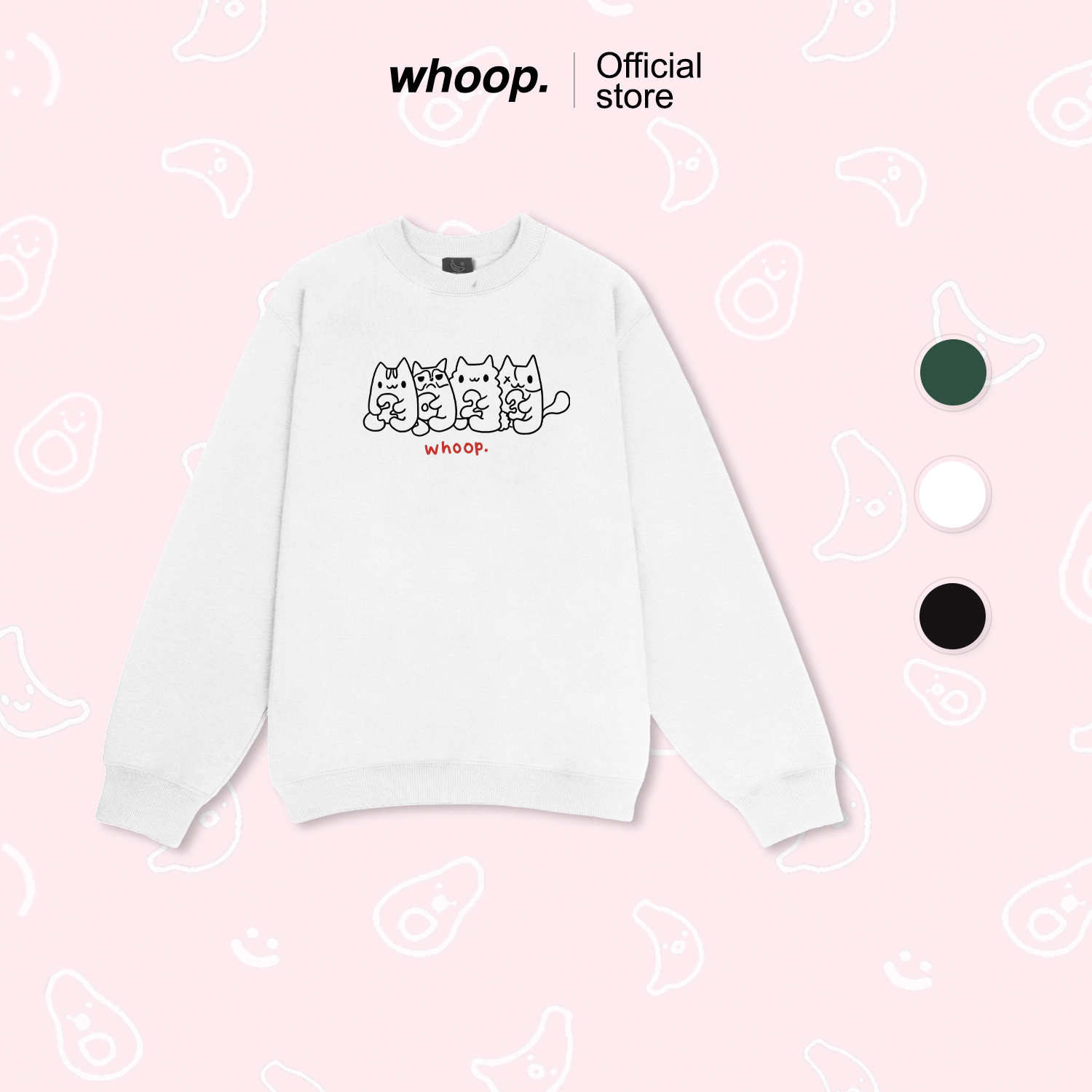 Áo Sweater WHOOP. "Mèo Sến 2023"