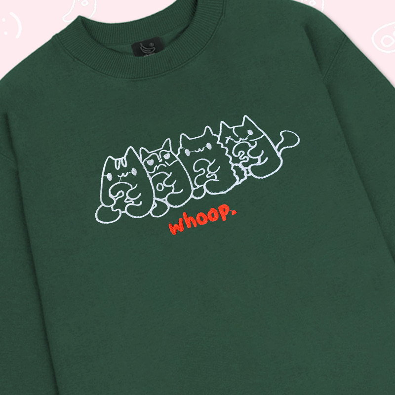 Áo Sweater WHOOP. "Mèo Sến 2023"