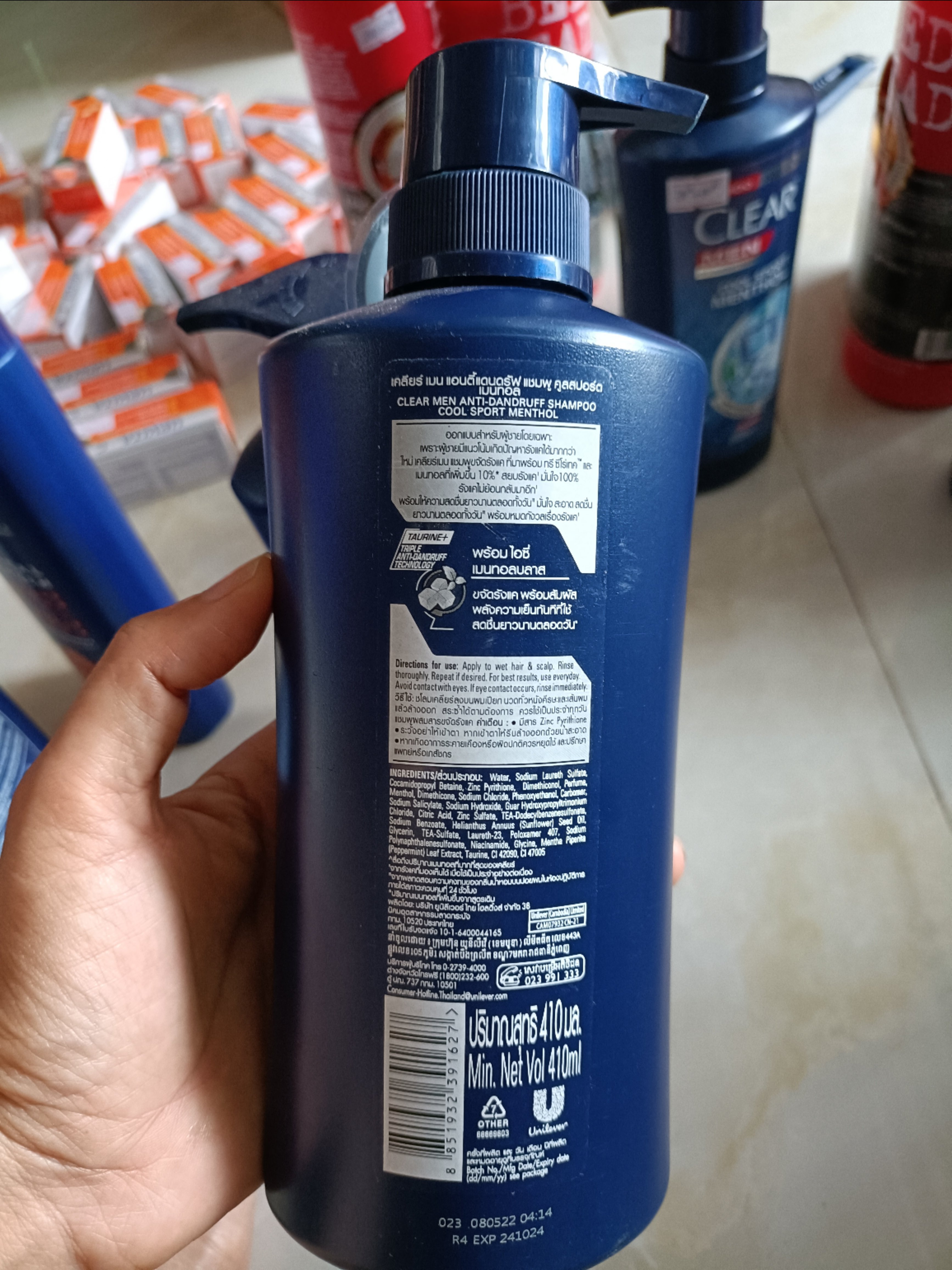 Dầu gội Clear men (Thái lan)