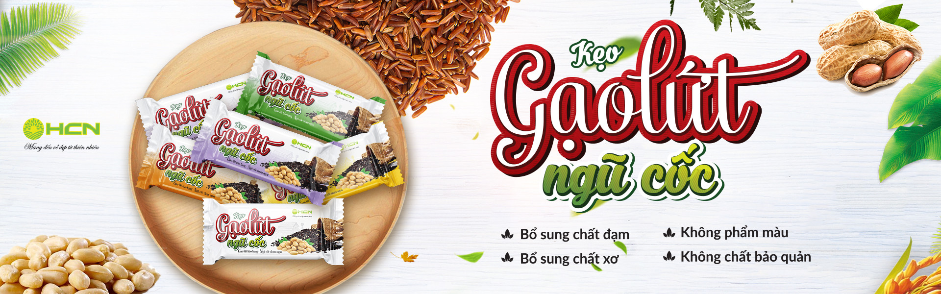 Kẹo gạo lứt ngũ cốc