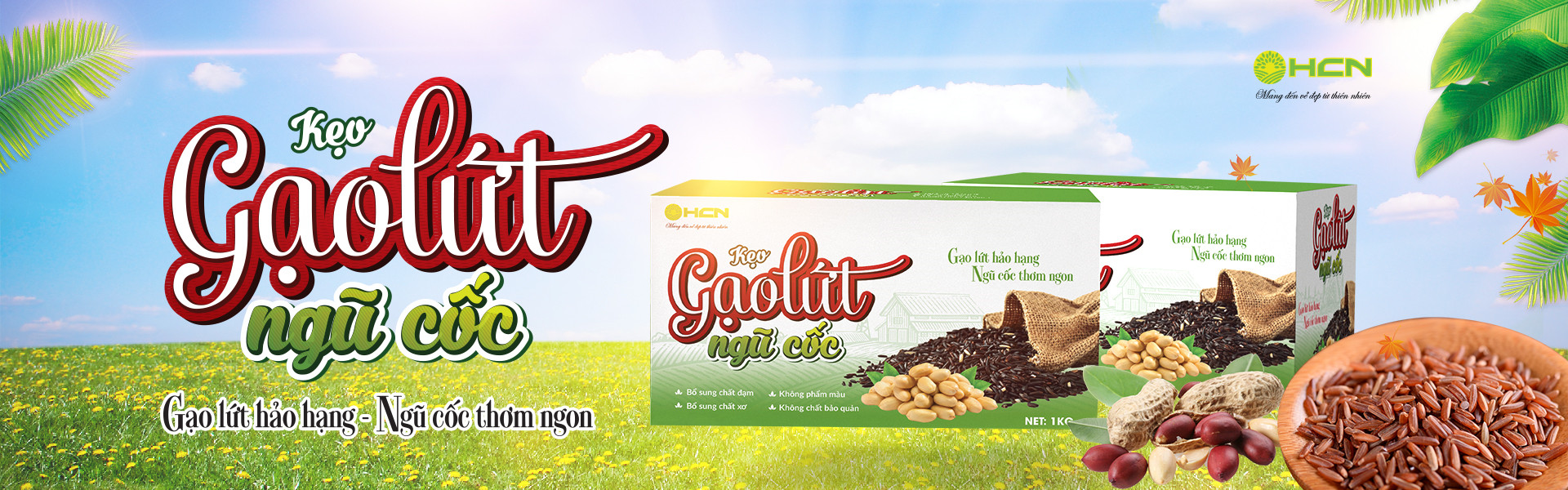 Kẹo gạo lứt ngũ cốc