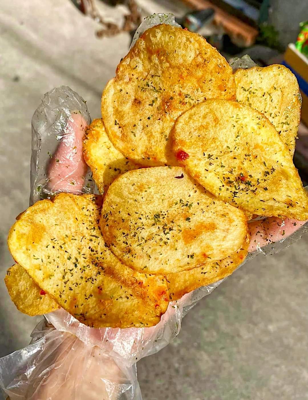 Khoai tây mắm rong biển