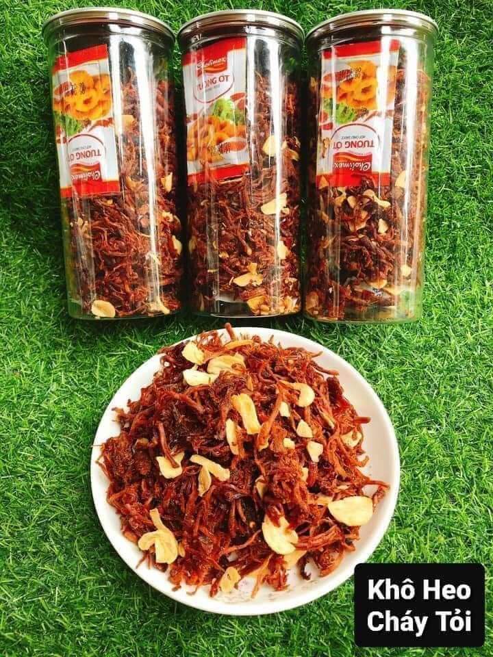 Khô heo cháy tỏi hộp