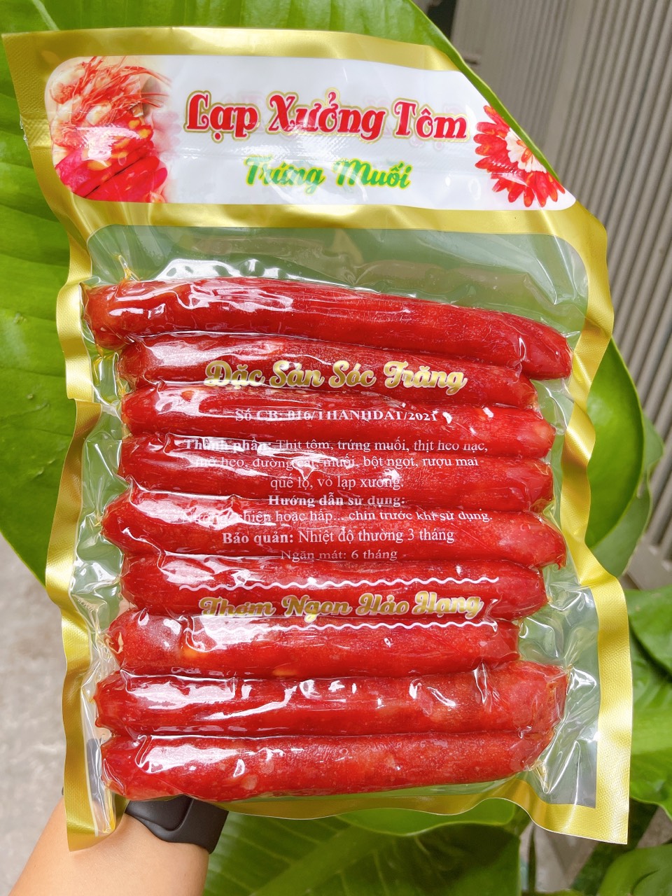 Lạp tôm trứng muối