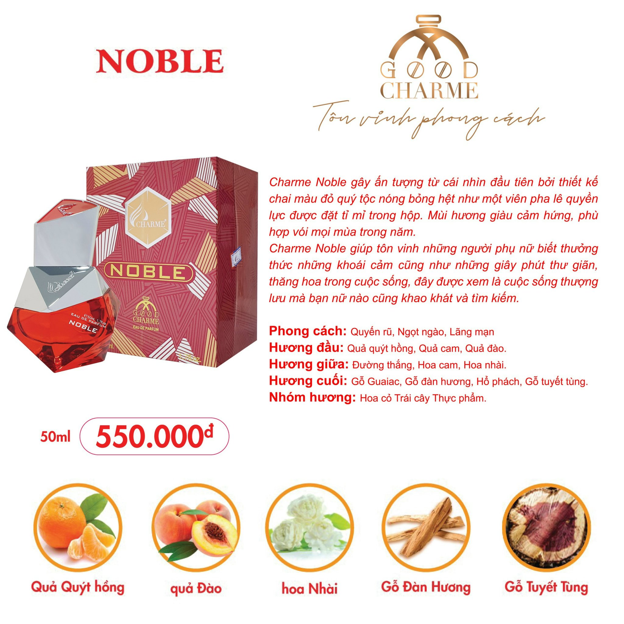 Nước hoa Good Charme LG NOBLE