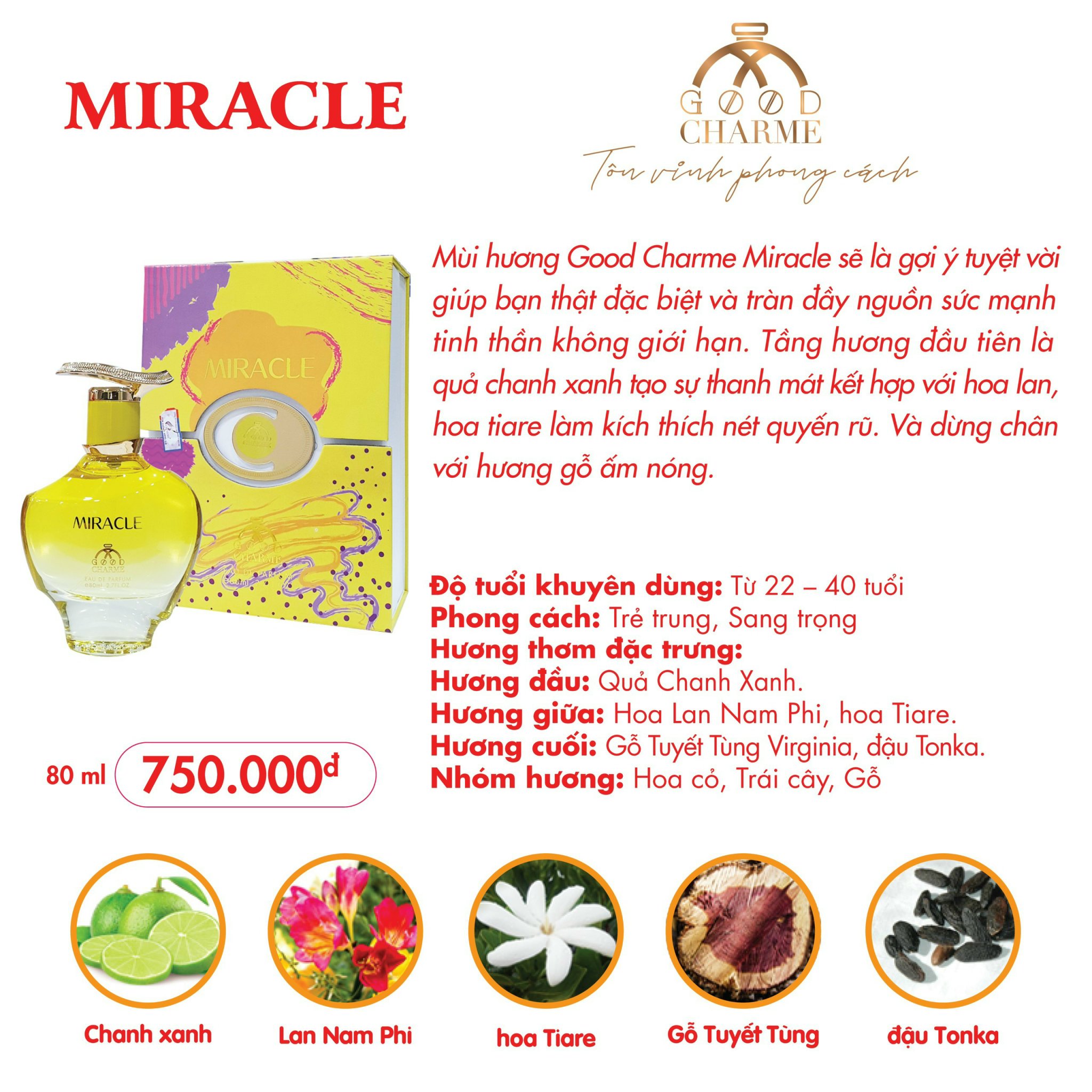 Nước hoa Good Charme MIRACLE