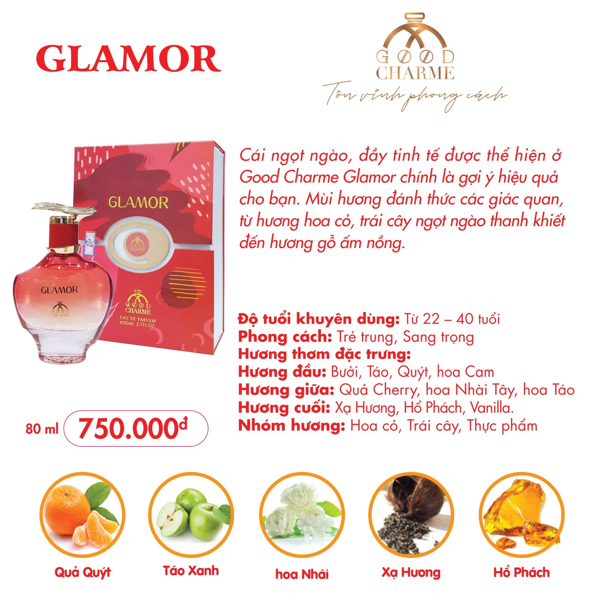 Nước hoa Good Charme GLAMOR