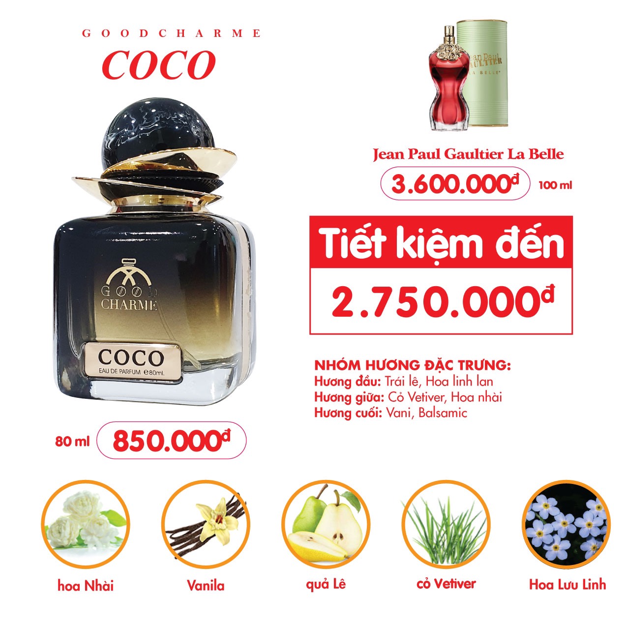 Nước hoa Good Charme COCO ĐEN