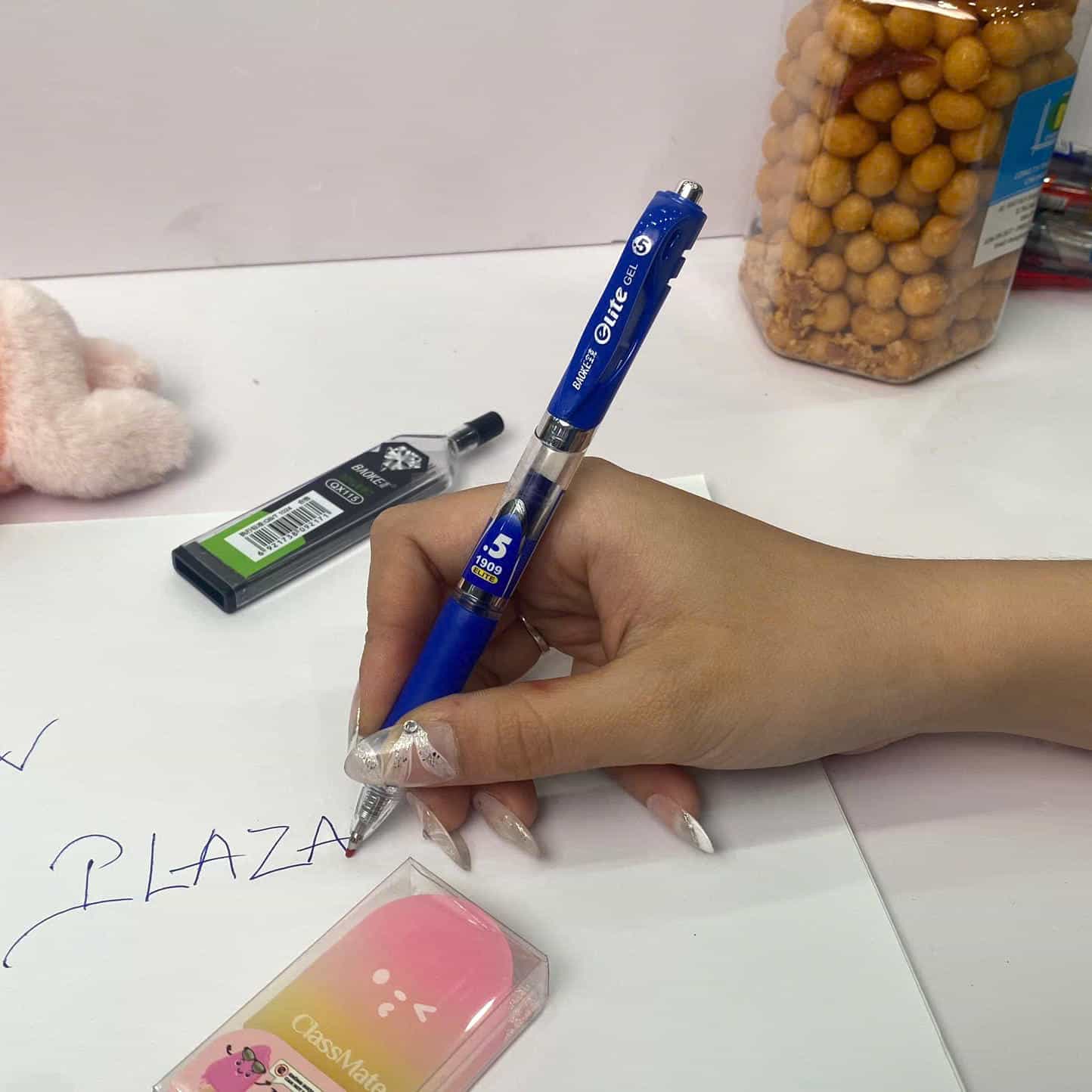 Bút Gel Bấm Baoke PC1909 - Ngòi 0.5mm