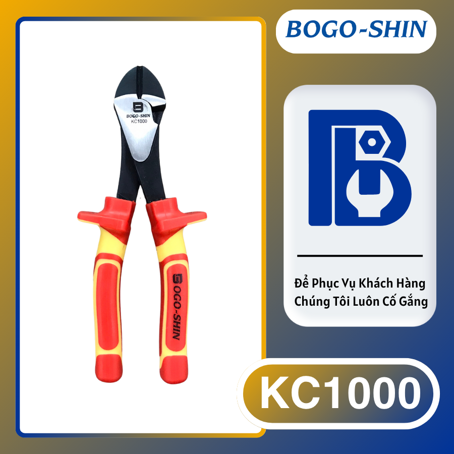 Kìm Cắt Cách Điện BOGO-SHIN VDE 7x175mm