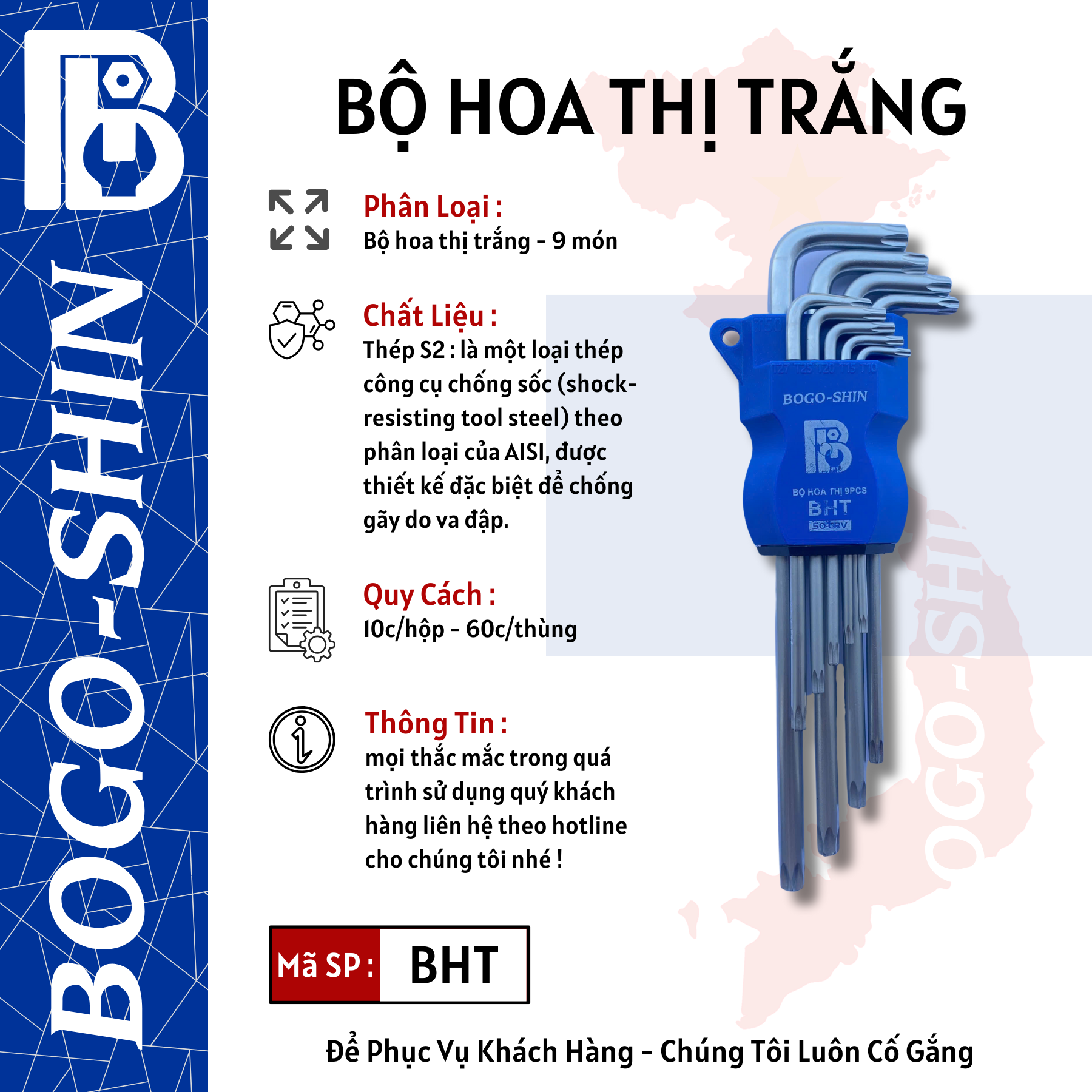 Bộ Hoa Thị Trắng Bogo-Shin