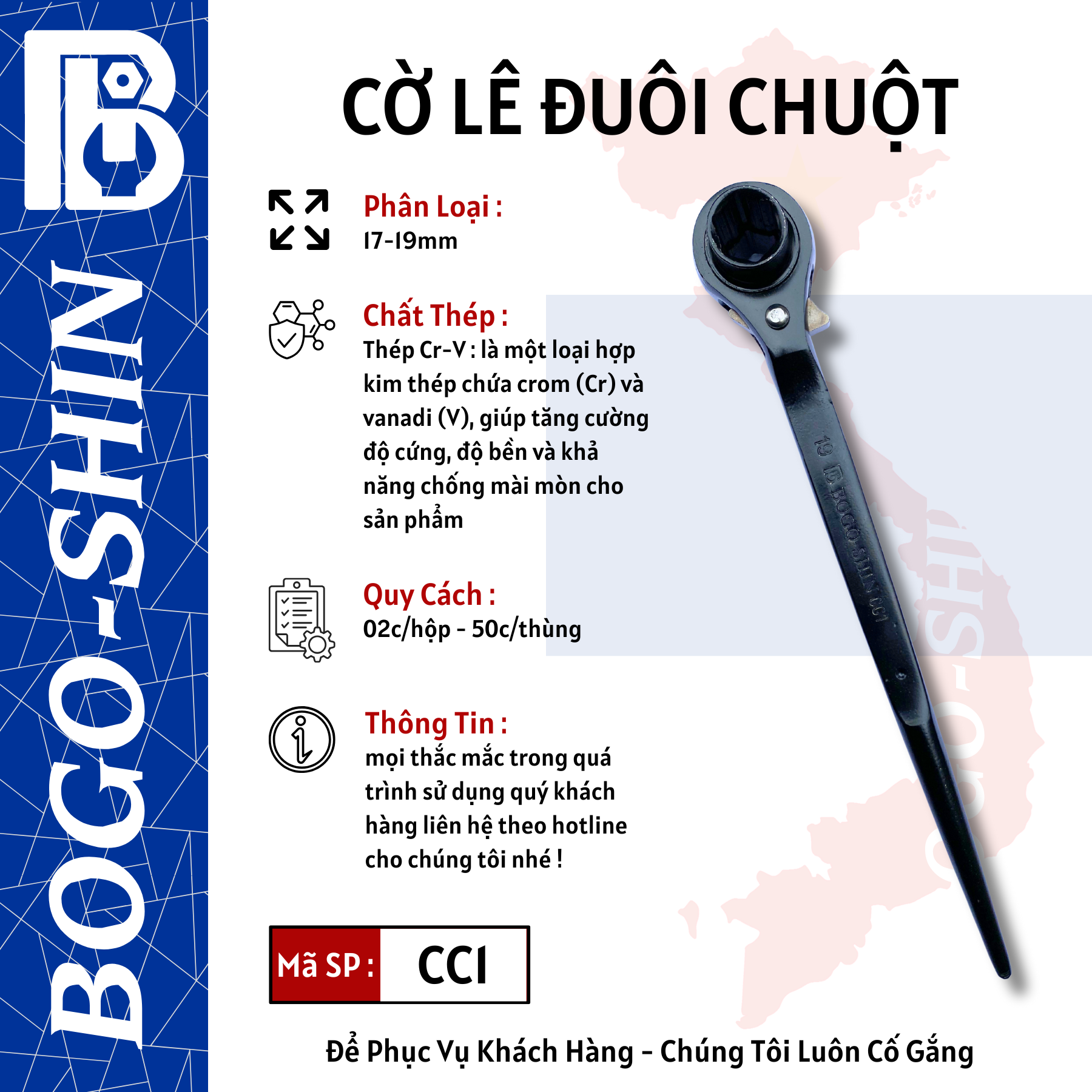 Cờ Lê Đuôi Chuột Bogo-Shin