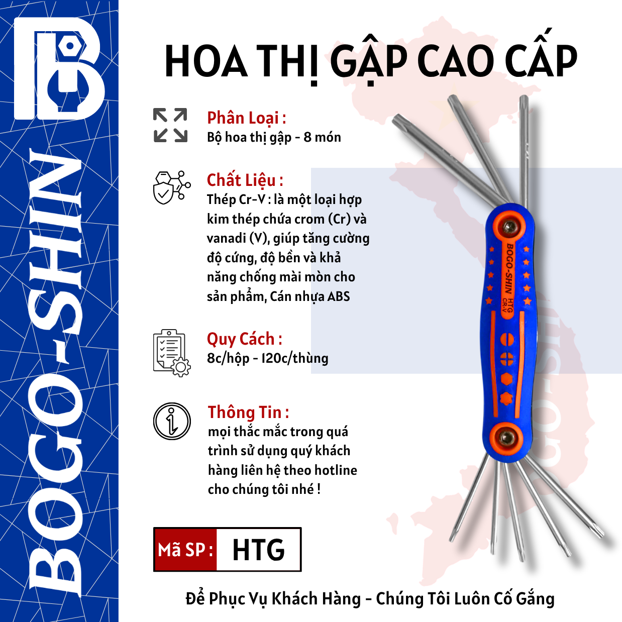 Hoa Thị Gập Cao Cấp Bogo-Shin