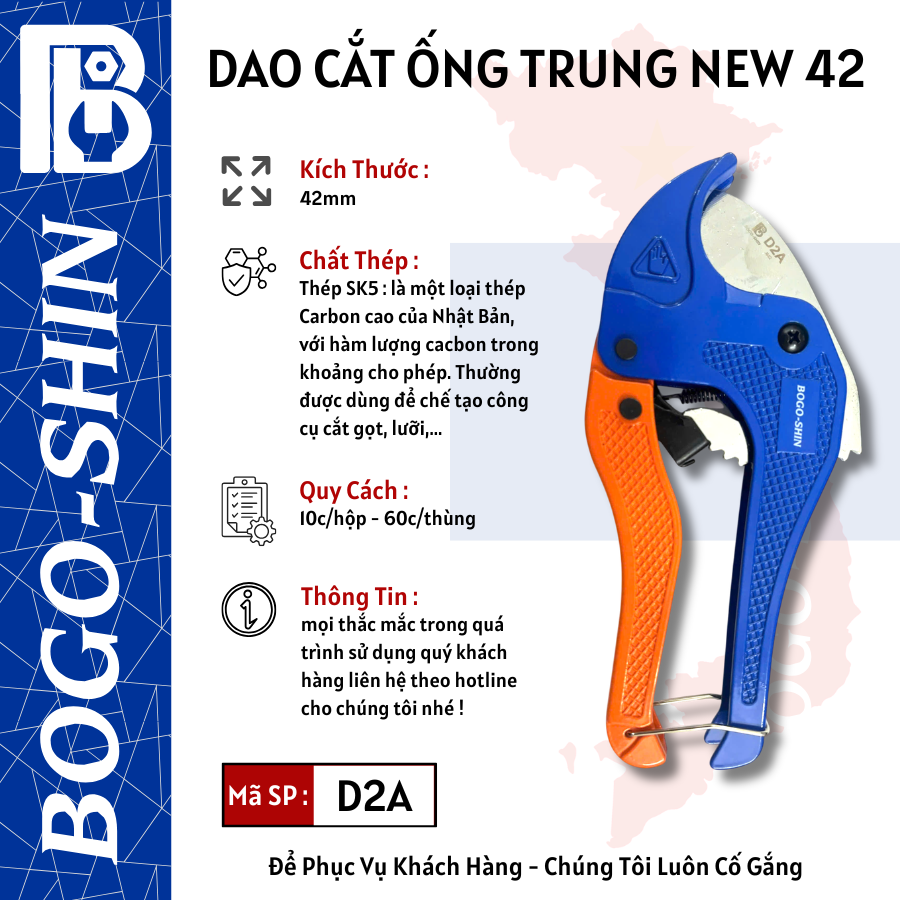 Dao Cắt Ống Trung New BoGo-Shin 42