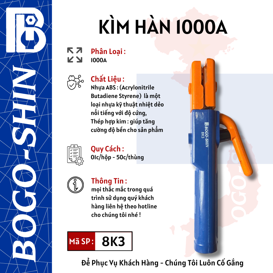 Kìm Hàn 500A, 800A, 100A Bogo-Shin